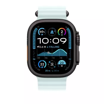 APPLE 49mm jääsinine Ocean Band pikendus – must titaanviimistlus