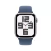 Nutikell Apple Watch SE GPS 44mm hõbedane alumiiniumkorpus Denim spordirihm sinine S/M