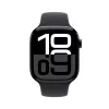 Nutikell Apple Watch Series 10 GPS 46mm Jet Must alumiiniumkorpuse ja musta spordirihmaga – S/M