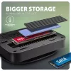 Axagon HMC-UFO USB-C jaotur M.2 SATA/NVMe 1 Gbit/s Ethernet 384 kHz Audio Juhtmega USB 3.2 Gen 2 (3.1 Gen 2) Type-C Must