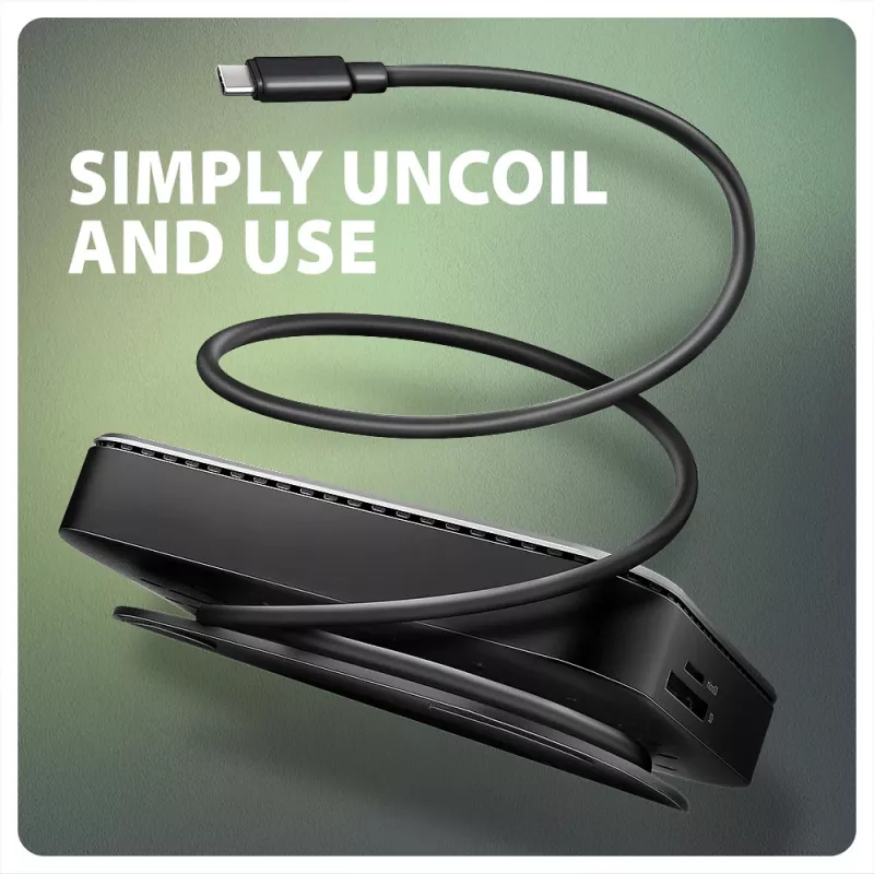 Axagon HMC-UFO USB-C jaotur M.2 SATA/NVMe 1 Gbit/s Ethernet 384 kHz Audio Juhtmega USB 3.2 Gen 2 (3.1 Gen 2) Type-C Must