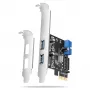 Axagon PCEU-232RS PCIe kontroller 2x väline + 2x sisemine USB 5Gbps