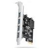 Axagon PCEU-430RS PCIe kontroller 4x väline USB-A 5Gbps port