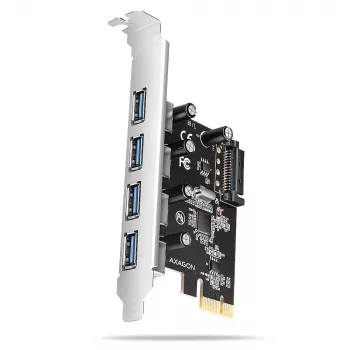 Axagon PCEU-430RS PCIe kontroller 4x väline USB-A 5Gbps port