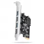 Axagon PCEU-430RS PCIe kontroller 4x väline USB-A 5Gbps port