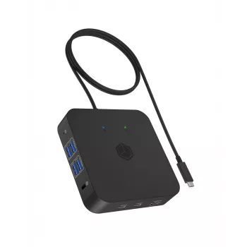 ICY BOX IB-DK4090-C Docking USB 3.2 Gen 2 (3.1 Gen 1) USB-C Must