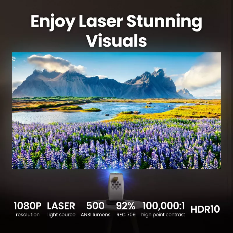 BenQ GV50 Standard throw projector 500 ANSI luumenit DLP 1080p (1920x1080) Valge