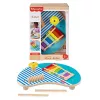 Fisher-Price puust muusikalaud löökpillimänguasjadega, 3 puust detaili