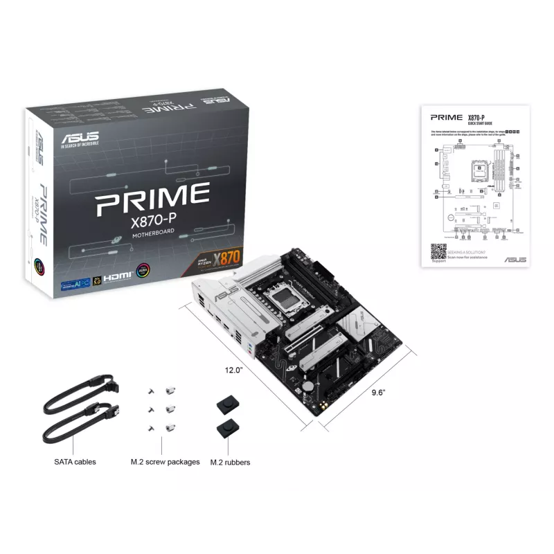 ASUS PRIME X870-P AMD X870 pesaga AM5 ATX
