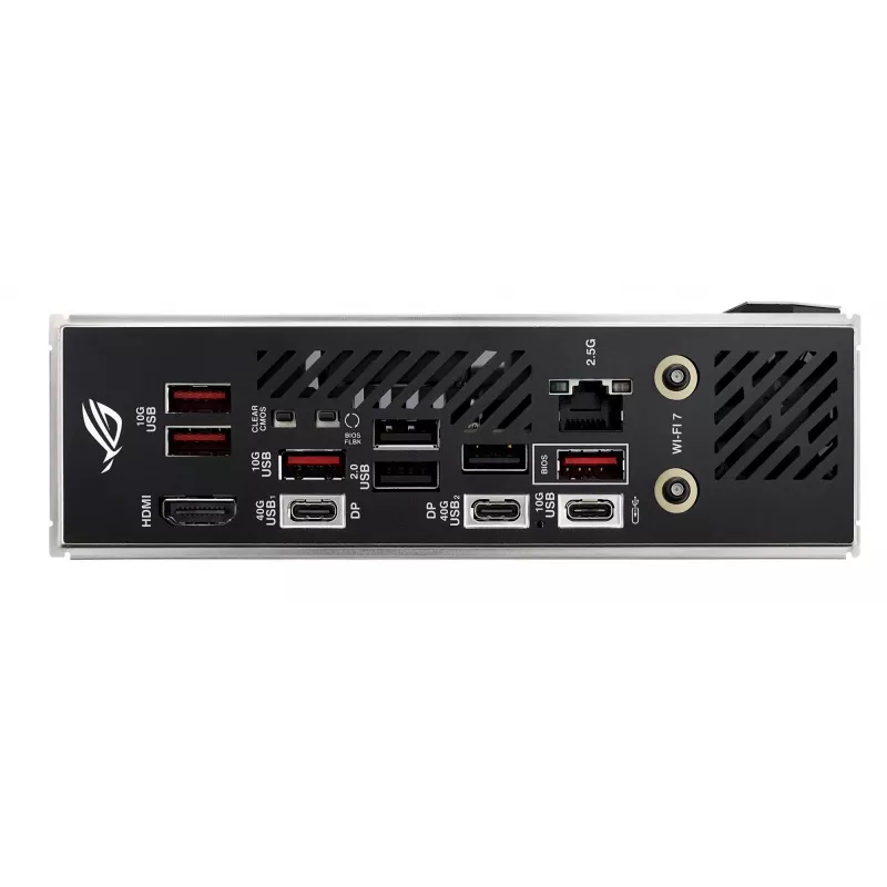 Emaplaat ASUS ROG STRIX X870-I GAMING WIFI mini ITX · AMD X870 · Socket AM5 · DDR5 · 2 DIMM · Wi‑Fi 7 · Bluetooth 5.4