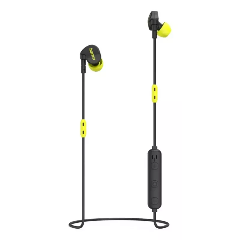 Hama Freedom Athletics II peakomplekt juhtmevaba kõrvakinnitus, kõrvasisene kõned/muusika Bluetooth must, kollane