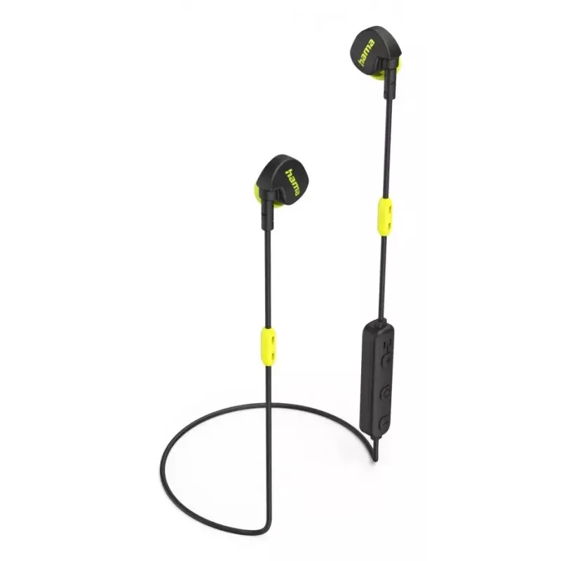 Hama Freedom Athletics II peakomplekt juhtmevaba kõrvakinnitus, kõrvasisene kõned/muusika Bluetooth must, kollane