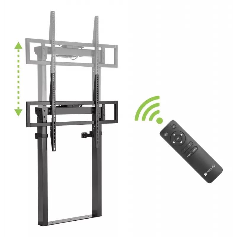 Techly ICA-TR68MW TV kinnitus/statiiv 2.54 m (100 tolli) Must