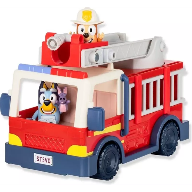 Moose Toys Bluey Tuletõrjeauto, tuletõrjeauto, 3 aastat, plastik, mitmevärviline, punane