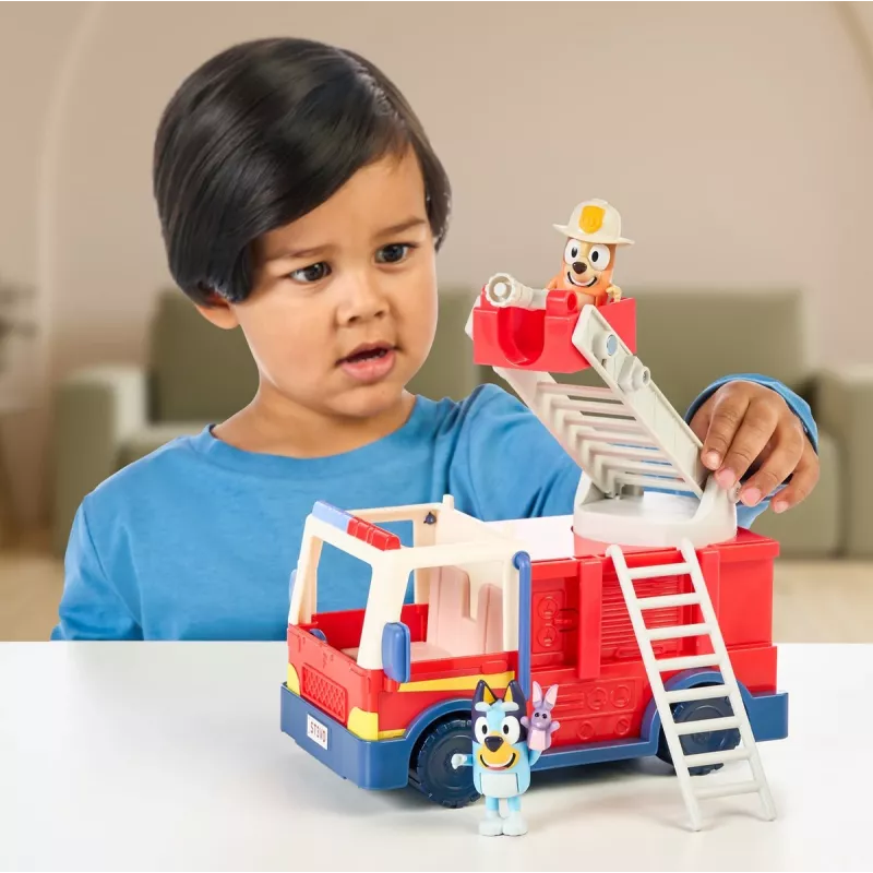 Moose Toys Bluey Tuletõrjeauto, tuletõrjeauto, 3 aastat, plastik, mitmevärviline, punane