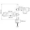 Techly ICA-LCD 174NB monitorikinnitus / alus 81.3 cm (32 tolli) laud Must