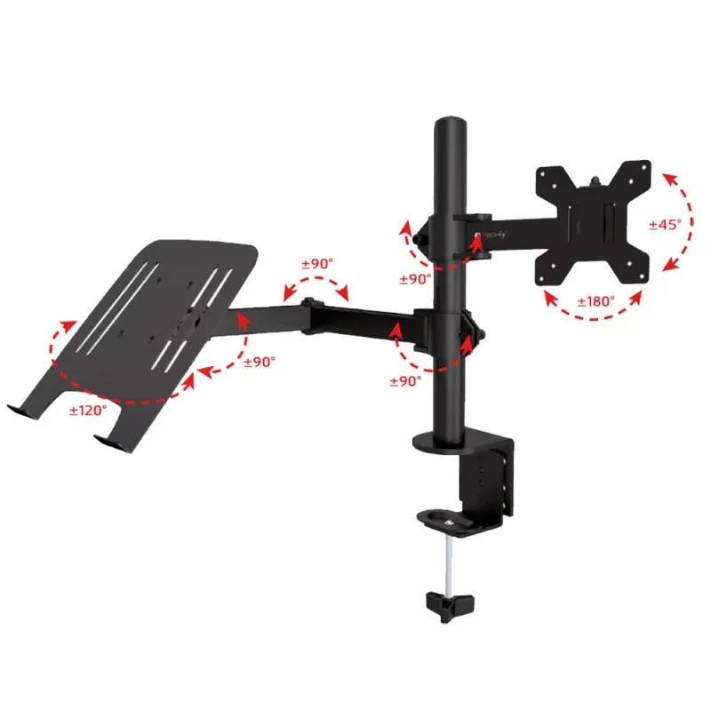 Techly ICA-LCD 174NB monitorikinnitus / alus 81.3 cm (32 tolli) laud Must