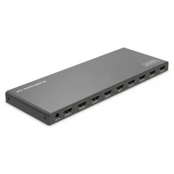 DIGITUS 1x8 HDMI Splitter. 4K/60Hz HDCP 2.3. EDID-juhtimine