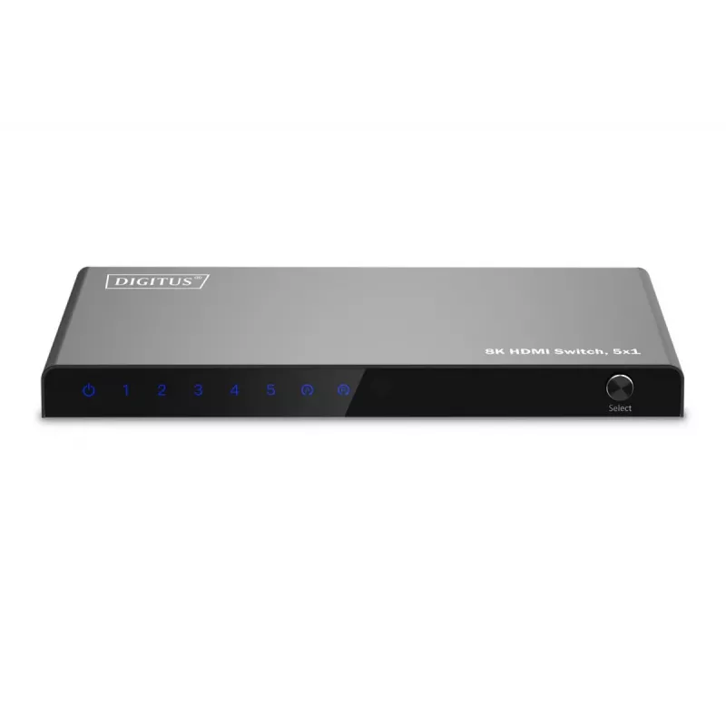 DIGITUS 5x1 HDMI-lüliti. 8K/60Hz (4:4:4). HDR. HDCP2.3