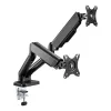 Techly ICA-LCD 462B laua monitorihoidik, gaasivedru, 17–32 tolli (43,2–81,3 cm), 9 kg, VESA 75x75/100x100, must