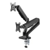 Techly ICA-LCD 462B laua monitorihoidik, gaasivedru, 17–32 tolli (43,2–81,3 cm), 9 kg, VESA 75x75/100x100, must