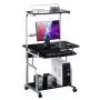 Techly Compact Multi-Function Computer Desk, Glossy Must ICA-TB 7800BK
