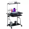 Techly Compact Multi-Function Computer Desk, Glossy Must ICA-TB 7800BK