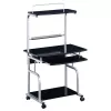 Techly Compact Multi-Function Computer Desk, Glossy Must ICA-TB 7800BK