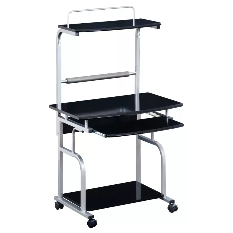 Techly Compact Multi-Function Computer Desk, Glossy Must ICA-TB 7800BK