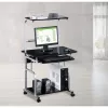 Techly Compact Multi-Function Computer Desk, Glossy Must ICA-TB 7800BK