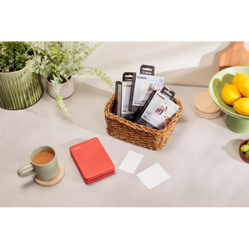 Canon SELPHY QX20 RD fotoprinter Värvisublimatsioon 287 x 287 DPI 2,8 x 3,3 tolli (7,2x8,5 cm) Wi-Fi