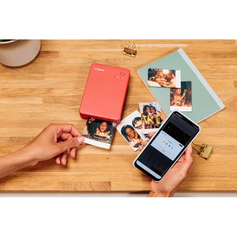 Canon SELPHY QX20 RD fotoprinter Värvisublimatsioon 287 x 287 DPI 2,8 x 3,3 tolli (7,2x8,5 cm) Wi-Fi