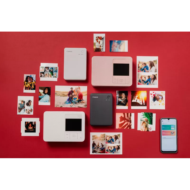 Canon SELPHY QX20 WH fotoprinter Dye-sublimation 287 x 287 DPI 2,8 tolli x 3,3 tolli (7,2 x 8,5 cm) Wi-Fi