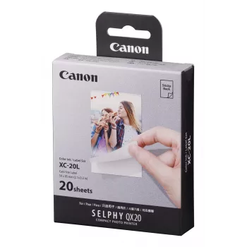 Canon XC-20L, Dye-sublimation, 5.4x8.5 cm, 20 tk Canon XC-20L. Trükitehnoloogia: Dye-sublimation, Paberiformaat: 5.4x8.5 cm. Kogus pakendis: 20 tk