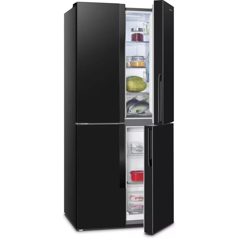 Gorenje G600 NRM818EMB külgkülje vastu külmkapp eraldiseisev 427 L must