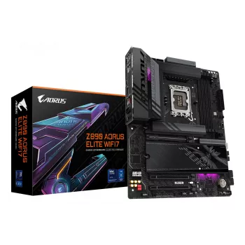 Emaplaat GIGABYTE Z890 AORUS ELITE WIFI7, Intel Z890 kiibistik, LGA 1851, ATX, DDR5, 4x DIMM, 4x M.2, Wi‑Fi 7, 2.5Gb LAN