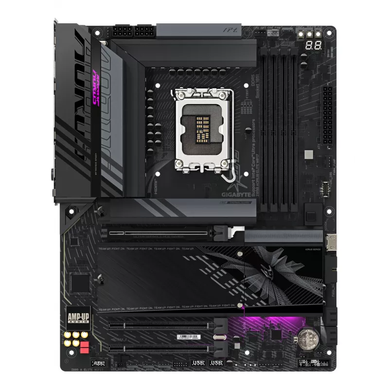 Emaplaat GIGABYTE Z890 AORUS ELITE WIFI7, Intel Z890 kiibistik, LGA 1851, ATX, DDR5, 4x DIMM, 4x M.2, Wi‑Fi 7, 2.5Gb LAN