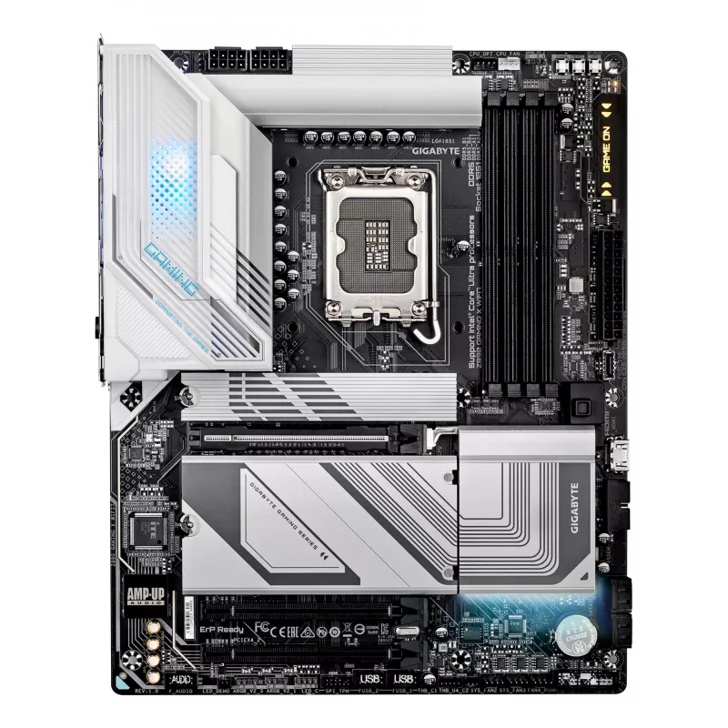 GIGABYTE Z890 GAMING X WIFI7 emaplaat - Toetab Intel Core Ultra (Series 2) protsessoreid, 16+1+2 faasiga VRM, kuni 8800MHz DDR5 (OC), 1xPCIe 5.0 + 3xPCIe 4.0, Wi-Fi 7, 2.5GbE LAN, USB 4