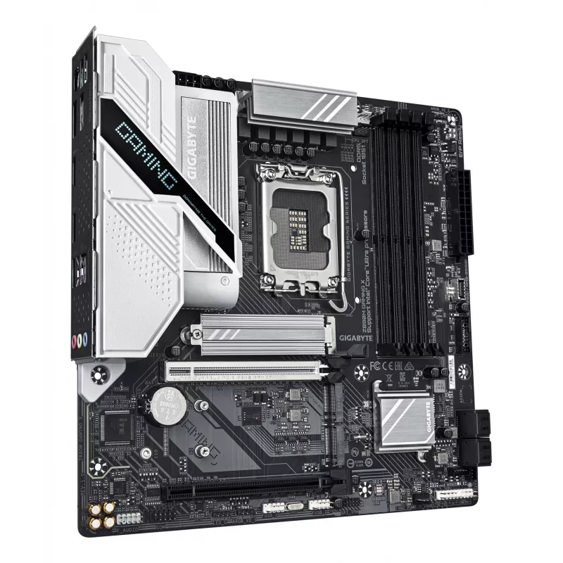 GIGABYTE Z890M GAMING X emaplaat - toetab Intel Core Ultra (Series 2) protsessoreid, 8+1+2 faasiline VRM, kuni 8800MHz DDR5 (OC), 1xPCIe 5.0 + 2xPCIe 4.0, 2.5GbE LAN, USB 3.2 Gen 1