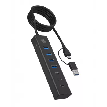 ICY BOX IB-HUB1737-C3 USB 3.2 Gen 1 (3.1 Gen 1) USB-C 5000 Mbit/s Must