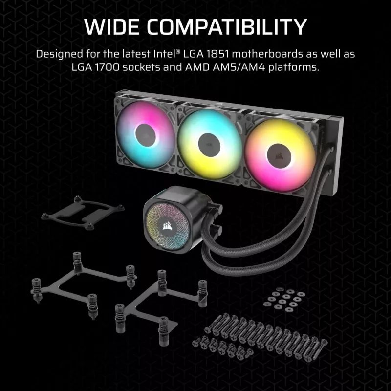 CORSAIR protsessorijahuti - Nautilus 360 RS ARGB vedelikjahuti