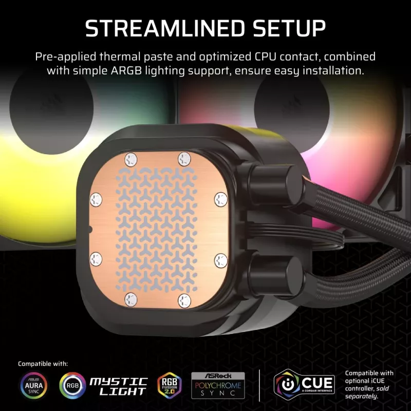 CORSAIR protsessorijahuti - Nautilus 360 RS ARGB vedelikjahuti