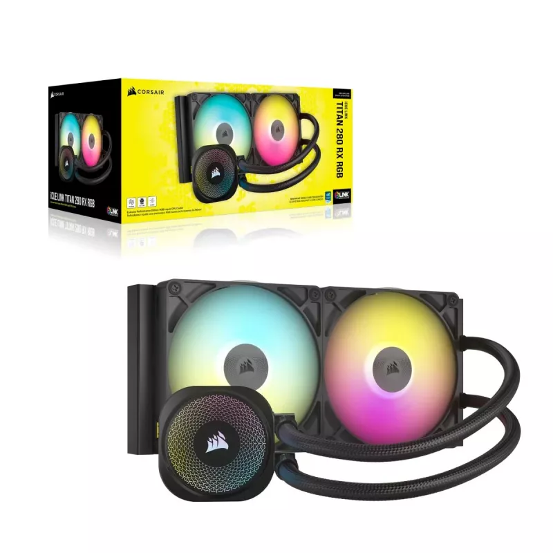 CORSAIR CPU jahuti - Icue Link Titan 280 Rx RGB Aio vedelikjahutus