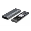 DIGITUS USB kõvakettakorpus - NVMe + SATA 10 Gbps (NVMe) 6 Gbps (SATA) USB 3.1 Gen 2 alumiiniumist tööriistavaba
