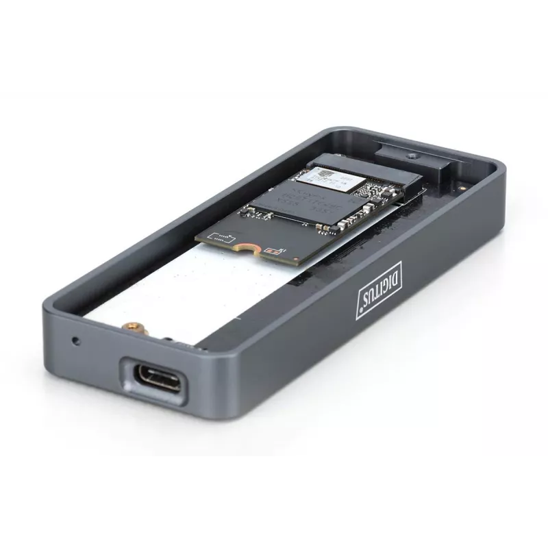 DIGITUS USB-kõvaketta korpus - NVMe 20Gbps USB 3.2 Gen 2x2 alumiiniumist tööriistavaba