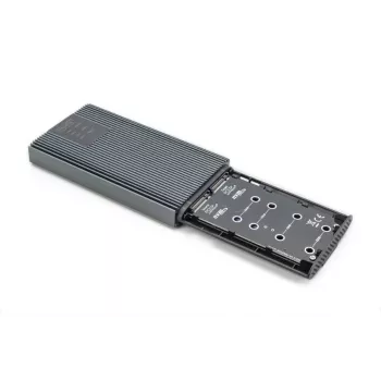 DIGITUS NVMe kloonimisjaam – NVMe 20 Gbit/s USB 3.2 Gen 2 alumiinium, tööriistavaba