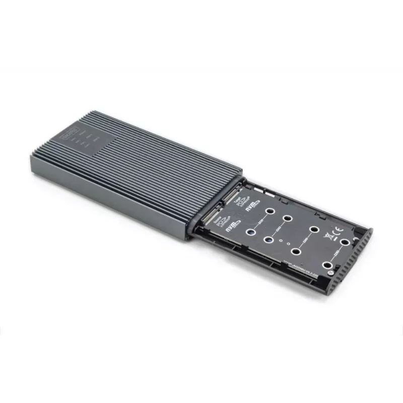 DIGITUS NVMe kloonimisjaam – NVMe 20 Gbit/s USB 3.2 Gen 2 alumiinium, tööriistavaba