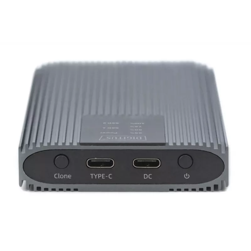 DIGITUS NVMe kloonimisjaam – NVMe 20 Gbit/s USB 3.2 Gen 2 alumiinium, tööriistavaba