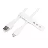 DIGITUS USB-C silikoonlaadimiskaabel USB-A – USB-C USB 2.0 60W – 50 cm valge
