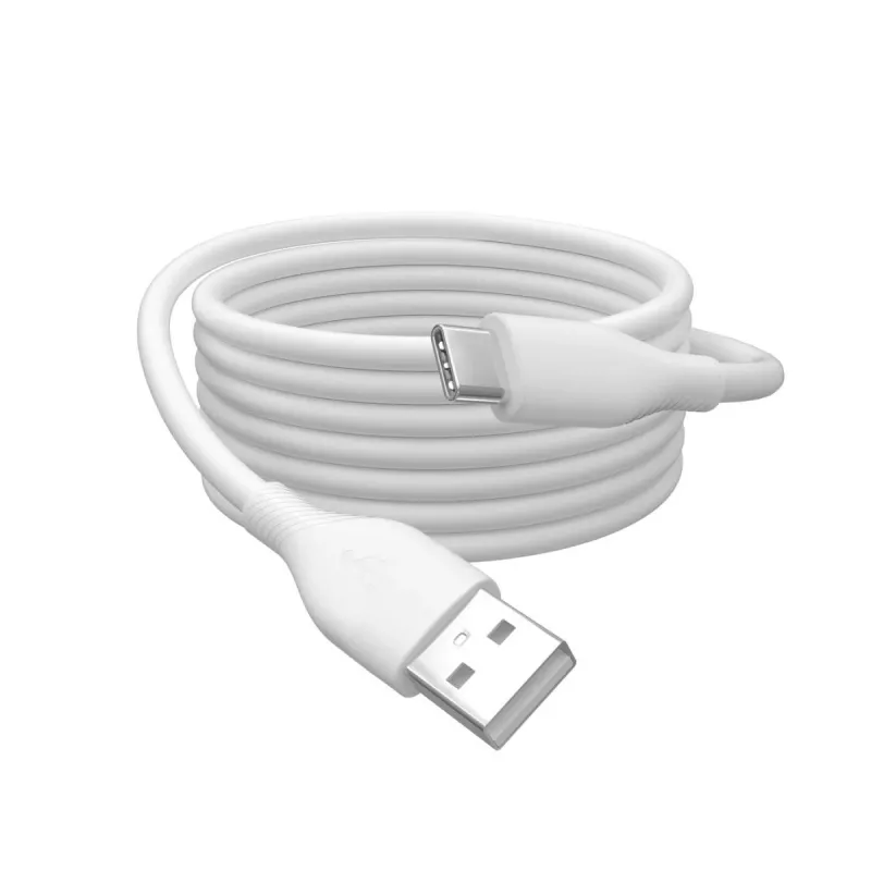 DIGITUS USB-C silikoonist laadimiskaabel USB-A - USB-C USB 2.0 60W - 1m Valge